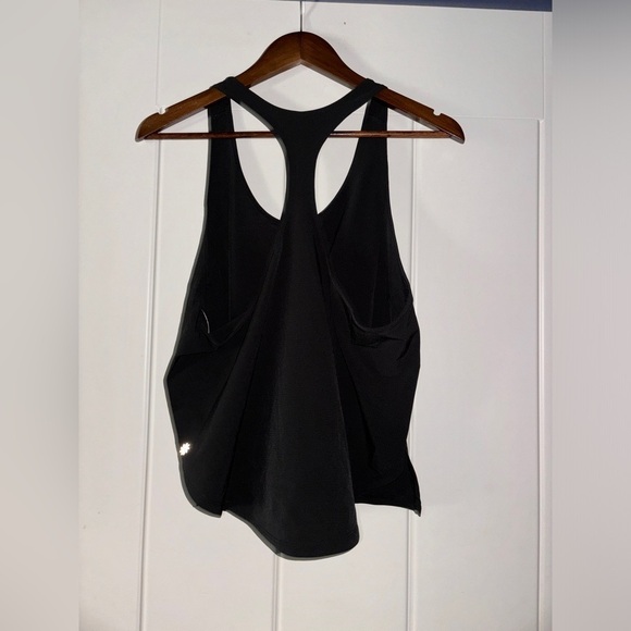 Athleta Ripstop Black Tank Top 2 Way Stretch Breathable Workout NEW Women L - Picture 2 of 8